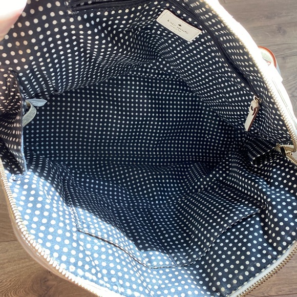 Kate Spade Rachelle Shoulder Bag Ivory Eggshell Double Handle Quilted Le… - Picture 6 of 10